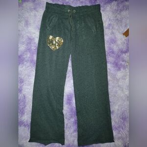 Victoria's Secret Pants with Gold Sequin Heart